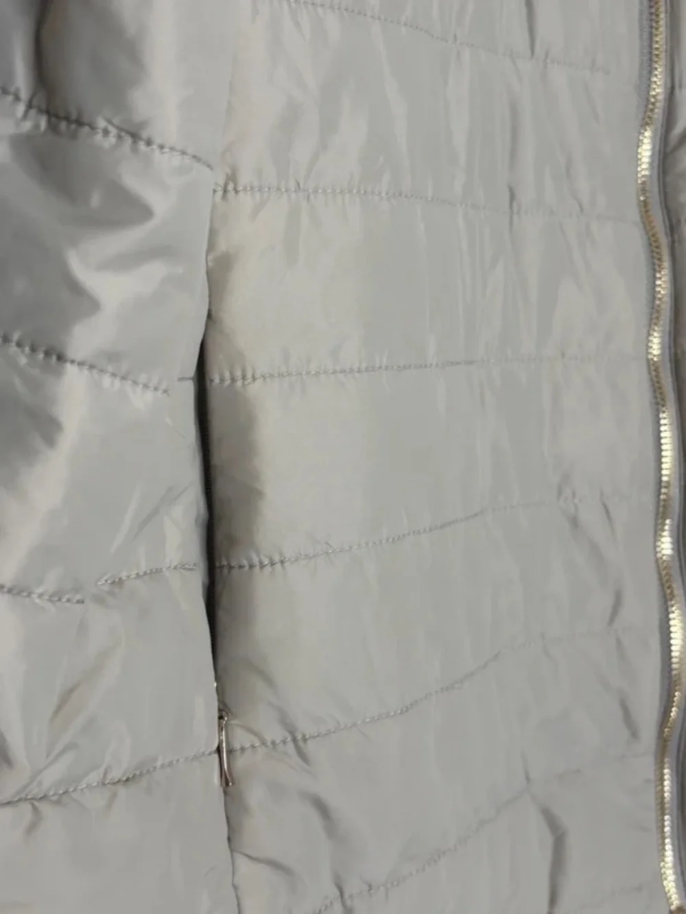 Multiples Women’s 2X Quilted Lightweight Vest Taupe Zip Front NWOT